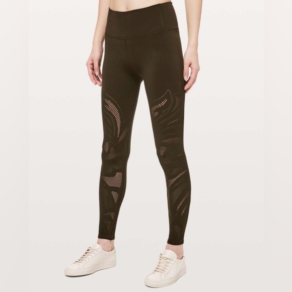 Lululemon Reveal Tight *En Avante in Dark Olive - Picture 1 of 10